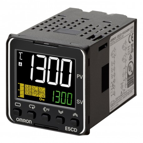 E5CD-RX2ABM-002 - E5CD-RX2ABM-002 E5CD1014B 680111 OMRON Temp. controller, PRO, 1/16 DIN (48 x 48 mm), 1 x Rel. OUT, 2 AUX,RS-..