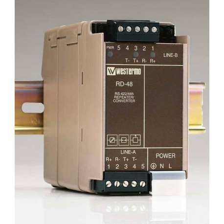 WES RD-48 LV - WES RD-48 LV AA017063G 198289 OMRON RS422/485 DIN rail repeater
