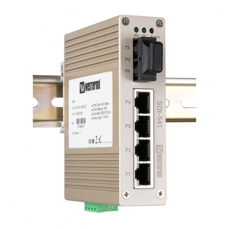 WES SDI-541-SM-SC30 - WES SDI-541-SM-SC30 AA033437M 353027 OMRON Switch 4 x 10/100BaseTX, 1 x 100BaseFX, Single Mode 30 km
