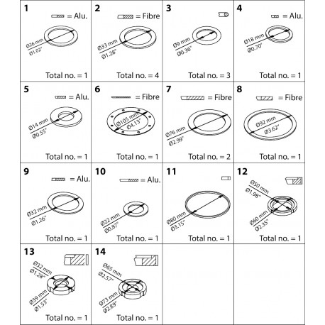 027F3154 - 027F3154 DANFOSS REFRIGERATION PM,PML/X ,MRV,50MEV,PMFH/L300 Repair kit