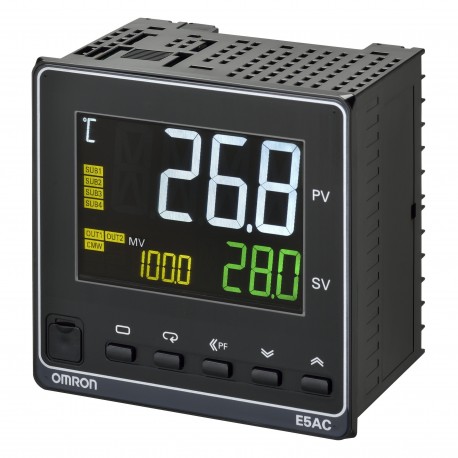 E5AC-RX4D5M-009 - E5AC-RX4D5M-009 E5AC3003F 374690 OMRON Ent Univ 4 Alarms Salt Relay 2 Evt RS485 HBA Trif 24Vdc/Vac 96x96