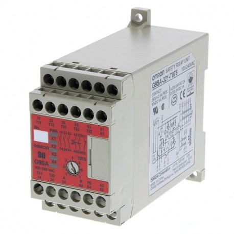 G9SA-321-T30 AC/DC24 - G9SA-321-T30 AC/DC24 G9SA6005M 347784 OMRON Safety Module 3PST-NA SPST-NC DPST-NA Temp. OFF 30s 24Vac/dc