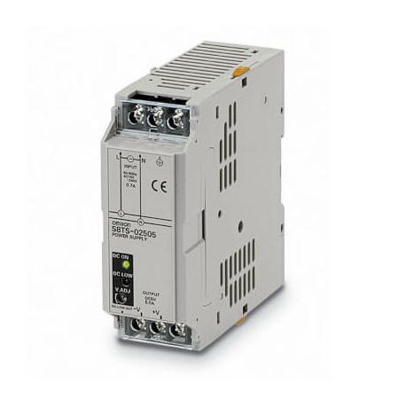 S8TS-02505 - S8TS-02505 S8TS0023M 324850 OMRON Modular Power Supply, 25W, 100-240VAC Entry, 5VDC Output, DIN, Screw