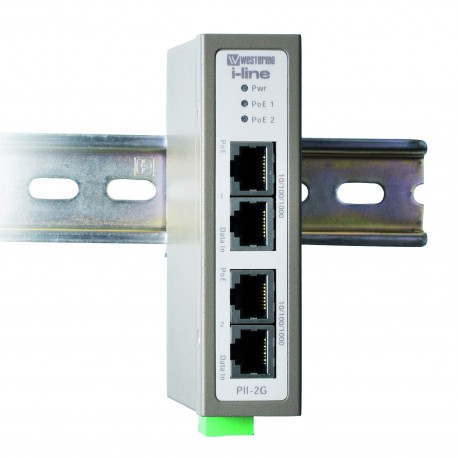 WES PII-2G - WES PII-2G AA052258D 680916 OMRON Industrial 2-Port PoE Injector