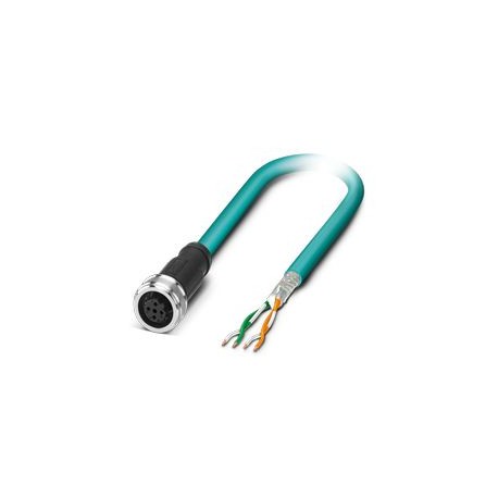 NBC-1,0-93E/P12FSD - NBC-1,0-93E/P12FSD 1476016 PHOENIX CONTACT Network cable, CAT5 Ethernet (100 MBit/s), 4-pole, halogen-free P..