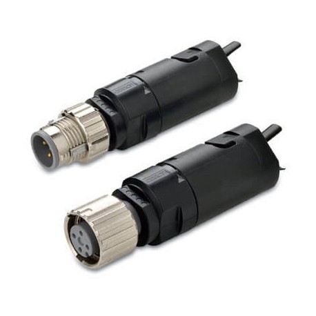 XS5C-D422 - XS5C-D422 XS5C0020D 269083 OMRON M12 Connector Cordless Angled Female 4 Wire Smart Click Solder