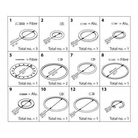 027H4014 - 027H4014 DANFOSS REFRIGERATION ICS/ICLX/ICM 40 Inspection kit
