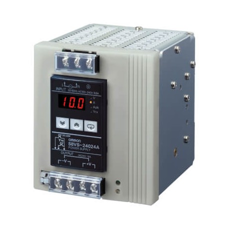 S8VS-09024BP - S8VS-09024BP S8VS0131D 281070 OMRON 90W / 24V / 3.75A DIN Displ. Time func. PNP Alarm