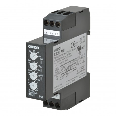 K8DS-PM1 - K8DS-PM1 K8DS0004G 387483 OMRON Three Phase Max & Min Voltage+Sequence+Per Phase 200-240AC 17.5mm