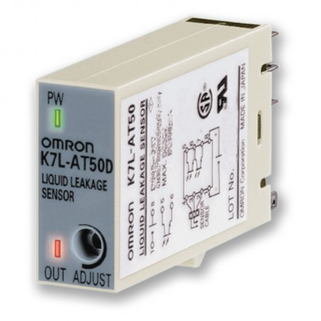K7L-AT50D - K7L-AT50D K7L 1002E 163294 OMRON Conductive Fluid Sensor, Plug-in, 250K-50Mohms, Desc. Stop.