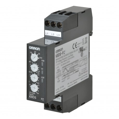 K8DS-PZ1 - K8DS-PZ1 K8DS0008M 387487 OMRON Three Phase Minimum Voltage+Sequence +Per Phase+Overvoltage+Asymmetry 200-24..