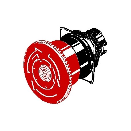 A22EL-M-24A-02 - A22EL-M-24A-02 A22E7010M 151036 OMRON Emergency stop push-button, illuminated, 40 mm diameter, push-lock/unl..