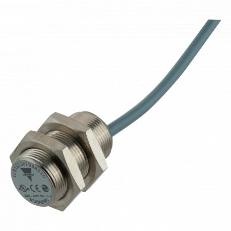ICB18S30F08A2IO - ICB18S30F08A2IO CARLO GAVAZZI Inductive Sensor, 3 wire DC, Metric 18, Housing lantón plated, IO-Link Communi..