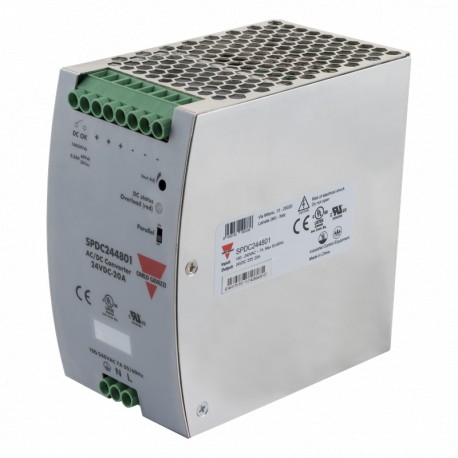 SPDC244801 - SPDC244801 CARLO GAVAZZI Power supply single-phase format strait, DIN rail, Output 24 VDC metal