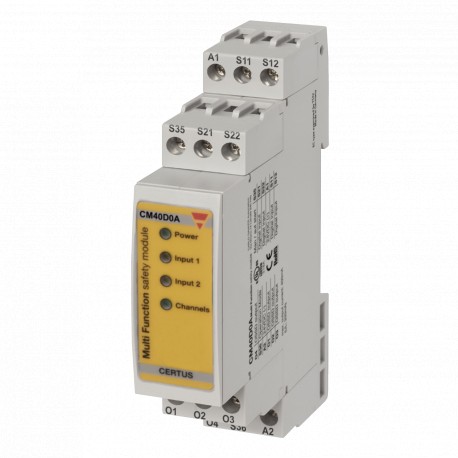 CM40D0A - CM40D0A CARLO GAVAZZI Safety category: 4, Safety output: 4 NO , Connections: Screw-fixed, Power supply: 24 V..