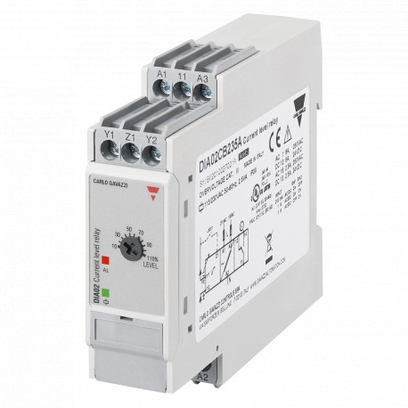 DIA02CB235A - DIA02CB235A CARLO GAVAZZI Single-phase control relay, AC/DC overcurrent, DIN rail mounting, Power supply 24 ..