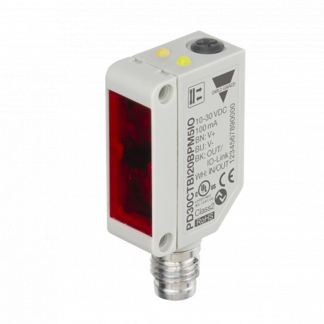 PD30CTBI20BPM5IO - PD30CTBI20BPM5IO CARLO GAVAZZI Photocell Background Suppression Miniature IO-Link