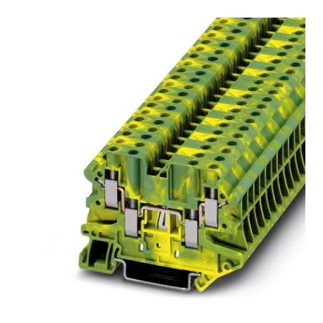 UT 4-QUATTRO-PE - UT 4-QUATTRO-PE 3044597 PHOENIX CONTACT Ground modular terminal block