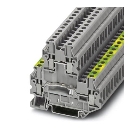 UTTB 2,5-PE/L - UTTB 2,5-PE/L 3044678 PHOENIX CONTACT Protective conductor double-level terminal block