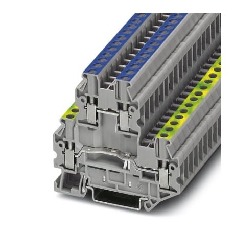 UTTB 2,5-PE/N - UTTB 2,5-PE/N 3046731 PHOENIX CONTACT Protective conductor double-level terminal block