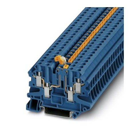 UT 4-QUATTRO-MT BU - UT 4-QUATTRO-MT BU 3073050 PHOENIX CONTACT Knife disconnect terminal block