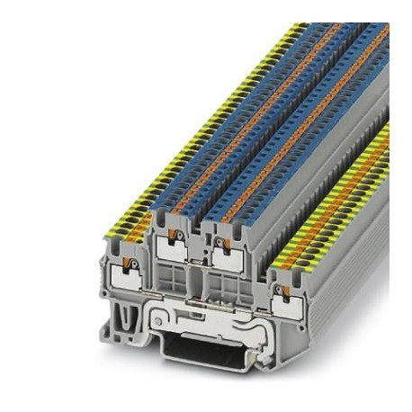 PTTB 1,5/S-PE/N - PTTB 1,5/S-PE/N 3208566 PHOENIX CONTACT Protective conductor double-level terminal block