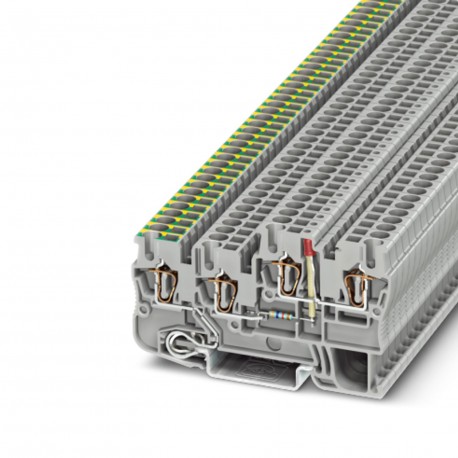 STIO 2,5/3-PE/B/L-LA24RD/O-M - STIO 2,5/3-PE/B/L-LA24RD/O-M 3209138 PHOENIX CONTACT Installation ground terminal block