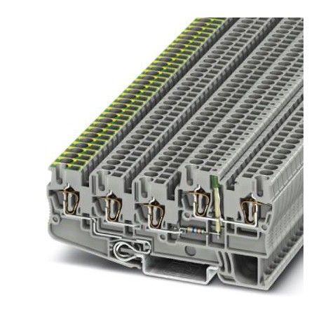 STIO 2,5/4-PE/2B/L-LA24GN/O-M - STIO 2,5/4-PE/2B/L-LA24GN/O-M 3209183 PHOENIX CONTACT Installation ground terminal block