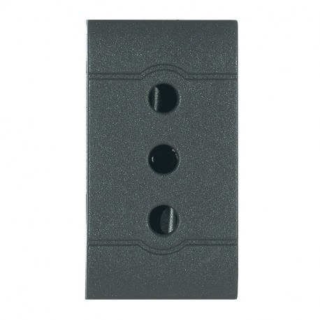 101.6401 - 101.6401 SCAME SOCKET ITAL.ST.2P+E 10A ANTHRACITE