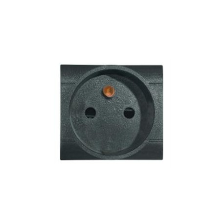 101.6411 - 101.6411 SCAME SOCKET FRENCH ST. 2P+E 16A ANTHRACITE