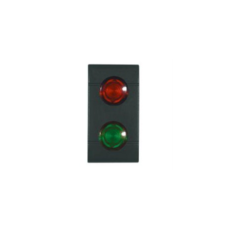 101.6542 - 101.6542 SCAME PILOT LIGHT INDIC.RED-GREEN GLASS ANTH.