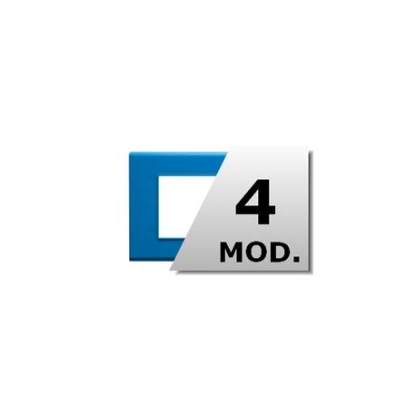 101.9014.AZ - 101.9014.AZ SCAME CARREE LINE EVOLUTION PLATE 4 GANG