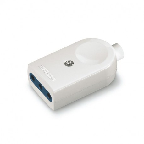 106.3011 - 106.3011 SCAME SOCKET 2P+E 10A WHITE "BLUELINE"