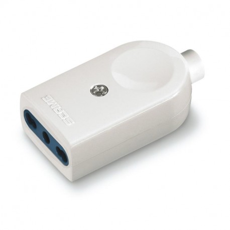 106.3013 - 106.3013 SCAME SOCKET 2P+E 16A DUAL USE WHITE"BLUELINE"