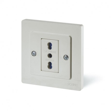 135.340 - 135.340 SCAME FLUSH MOUNTING SOCKET FOR ROUND BOXES