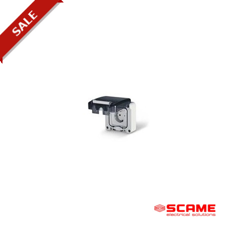137.4417 - 137.4417 SCAME SOCKET 2P+E 10A SWISS STANDARD
