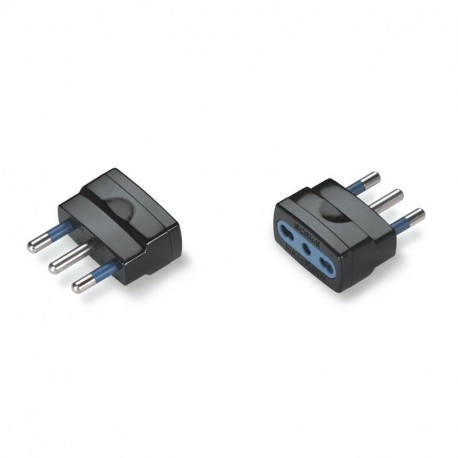 146.351/N - 146.351/N SCAME SINGLE ADAPTOR 2P+E 16A DUAL USE BLACK