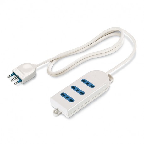 160.220/C - 160.220/C SCAME 3-OUTLET SOCKET DUAL USE WITH CABLE