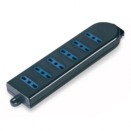 160.225/N - 160.225/N SCAME 6-OUTLET SOCKET DUAL USE WITHOUT CABLE