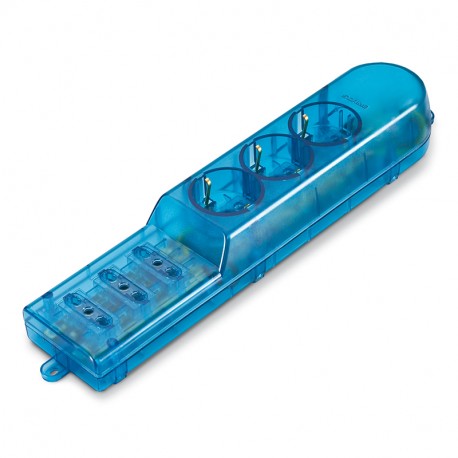 160.231/T - 160.231/T SCAME 3-OUTLET SOC. DUAL USE + LUMINOUS SWITCH