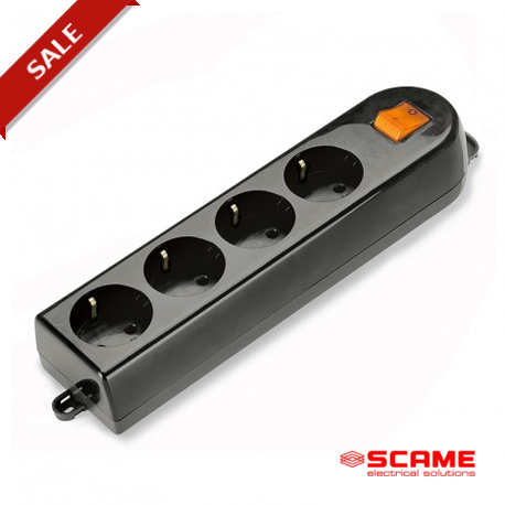 160.242/N - 160.242/N SCAME MULTI-OUTLET SOCKET