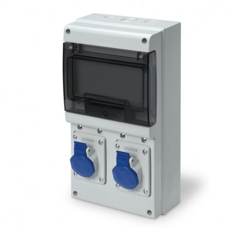 204.UB21L - 204.UB21L SCAME DISTRIBUTION BOARD 2x3A SOCKETS