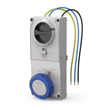 408.3283 - 408.3283 SCAME ENC BASE. Mec. 32A 2P+T 6h IP66/IP67/IP69