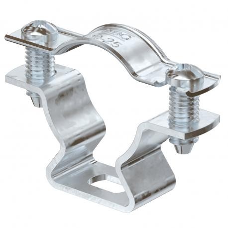 ASL 733 44 FT - ASL 733 44 FT 1362730 OBO BETTERMANN Clamp with elongated hole 36-44mm Hot dip galvanized, DIN EN ISO 1461 S..