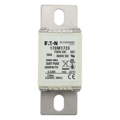 FUSE 50A 750V DC 000FN/70 AR CU