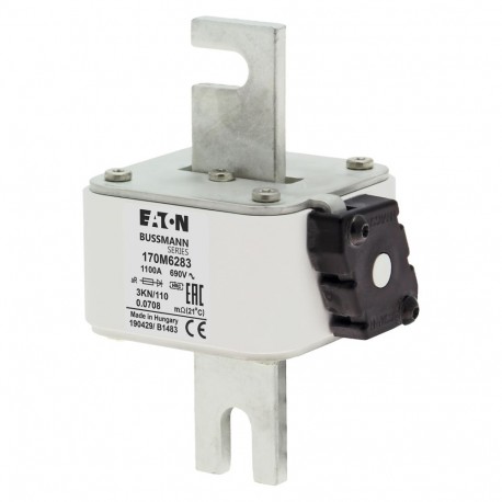 FUSE 1100A 690V IEC aR 3KW/110 - FUSE 1100A 690V IEC aR 3KW/110 170M6283 EATON ELECTRIC FUSE 1100A 690V IEC aR 3KW/110