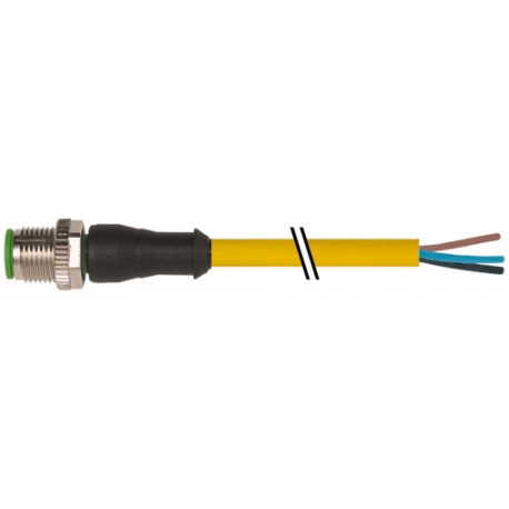 7000-12001-0332000 - 7000-12001-0332000 MURRELEKTRONIK M12 male 0° with cable PUR 3x0.34 ye UL/CSA+drag chain 20m