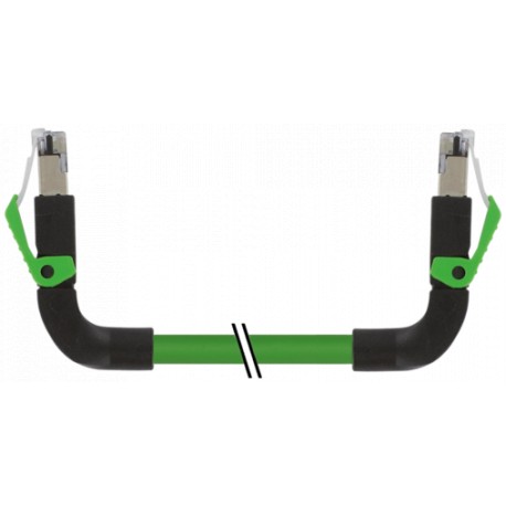 7000-74409-7960750 - 7000-74409-7960750 MURRELEKTRONIK RJ45 male 90° up / RJ45 male 90° up shielded ENPUR 2x2xAWG22 shielded gn 7..