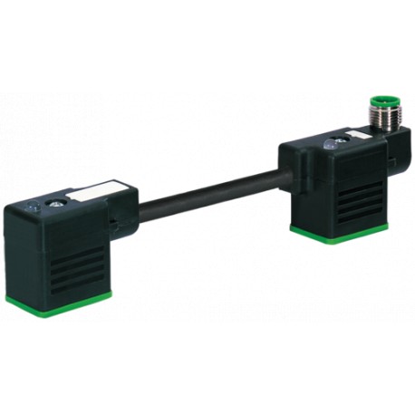 7000-41621-6360000 - 7000-41621-6360000 MURRELEKTRONIK M12 male on top A-cod. / MSUD double valve B-10mmPUR 3x0.75 bk UL/CSA+drag..