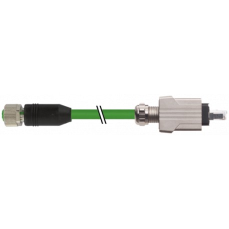 7000-44625-7960030 - 7000-44625-7960030 MURRELEKTRONIK PUSH PULL RJ45 / M12 FEMALE 0° D CODED, ETHERNET PUR 2x2xAWG22 shielded gn..